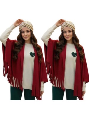 ALDAIYR 2 Adet Polar Puffy Chic Premium Soft Buklet Atkı