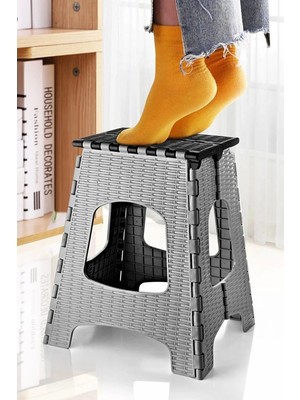Renas Store 28 cm Dayanıklı Katlanabilir Tabure - Kamp Piknik  Metrobüs Otobüs Balıkçı Tabure