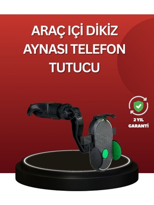 Renas Store Ayarlanabilir Kıskaçlı Dikiz Aynası Telefon Tutucu Tüm Telefonlarla Uyumlu