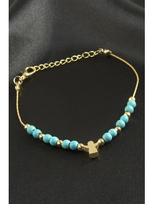 Renas Store Karışık Turkuaz Boncuk Bileklik
