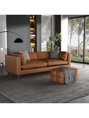 Veluxe Home & Living'den Stella Italyan Deri Modern Koltuk Hakiki Deri Modern Koltuk
