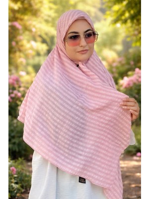 ALDAIYR Jakarlı Pamuk Caz Eşarp 120X120 Pamuk