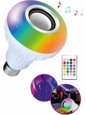Astraltech Bluetooth Hoparlör Akıllı Rgb LED Işık Renk Değiştirme Ses Bombası Ampül Görünümlü