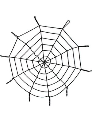 Renas Store Halloween Cadılar Bayramı Örümcek Ağ Dekor Siyah 1.5 Metre