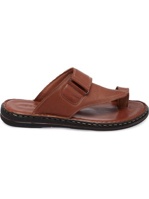 Tergan Taba Hakiki Deri Erkek Terlik - E26Y1TR57606-A29