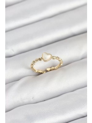 Renas Store Pirinç Gold Renk Kalpli Model Kadın Yüzük - TJ-BYK3874