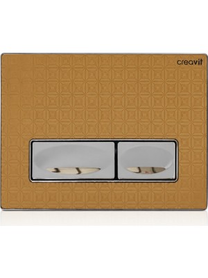Creavit Design Metal Kumanda Paneli Altın Dekorlu