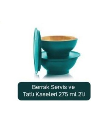 Tupperware Berrak Servis ve Tatlı Kaseleri 275 ml 2 Li Esc