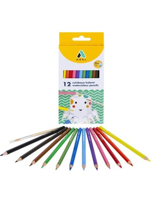 Adel 2162610001 Aquarell Boya Kalemi 12 Renk
