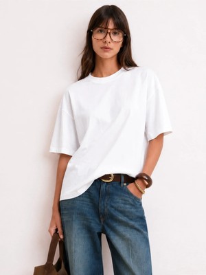 Bella Vita Butik Bellavita Botuique Basic Oversize Tişört