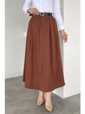 Julude Bel Kemerli Cepsiz Tesettür Etek P-00021849