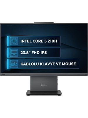 Lenovo Thinkcentre Neo 50A 24 Gen 5 Intel Core 5 210H 64GB 4tb SSD 23.8" Fhd Freedos All In One Pc 12SC004GTR 007