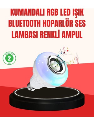 Renas Store Akıllı LED Ampul – E27 Uyumlu ve Müzik Çalarlı Tasarım