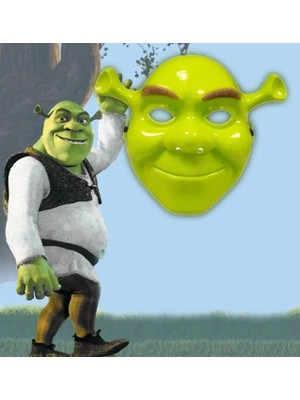 Renas Store Mey Ithalat® Yeşil Shrek Maskesi 21X25 cm