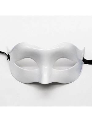 Renas Store Mey Ithalat® Beyaz Renk Masquerade Kostüm Partisi Venedik Balo Maskesi