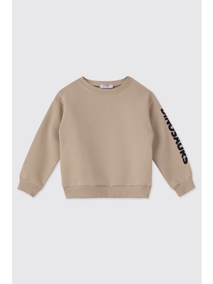 Panço Erkek Bebek Sütlü Kahve Sweatshirt