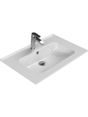 MarkEntegra Etajerli 70X47 cm Turkuaz Seramik Lavabo Seçenekleri
