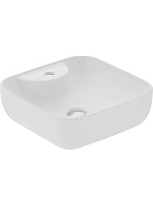 MarkEntegra Delikli Lavabo Bataryası, Kare Tasarım 42 cm