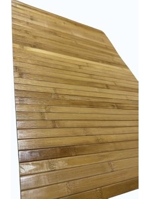 Bg Store Bambu Banyo Matı, Kaydırmaz Tpe Tabanlı, Suya Dayanıklı, Rulo Yapılabilir, 45X68 Cm, Banyo ve Mutfak Için