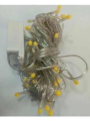 Renas Store 10M 100 LED Damla Uçlu LED Işık Beyaz Işık Şeffaf Kablo