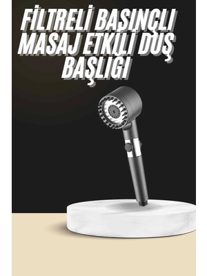 Renas Store Duş Başlığı Profesyonel Masaj Başlıklı 3 Modlu Yeni Nesil Masaj Uçlu Su Tasarruflu