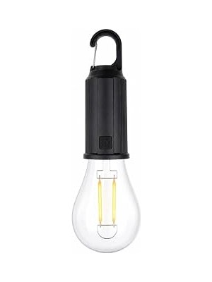 Nacario Busstier Type C Şarjlı Kamp Lambası Solar Şarj Destekli Taşınabilir LED Kamp Ampulü Sıcak Işık Modlu Askılı Acil Durum Çadır Lambası Outdoor Gece Lambası