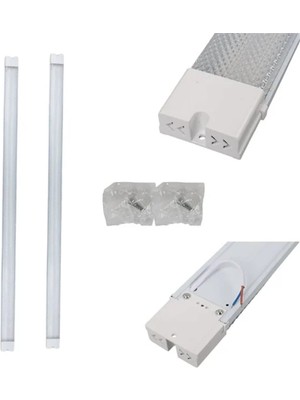 Renas Store Ledx 60 Watt 120 cm 6500K Beyaz LED Kristal Bant Armatür Koli: 30