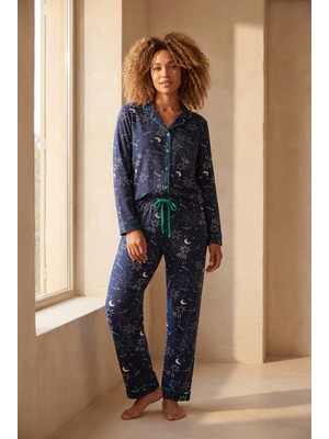 Katia & Bony Kadın Blue Harmony Pijama Takımı Lacivert
