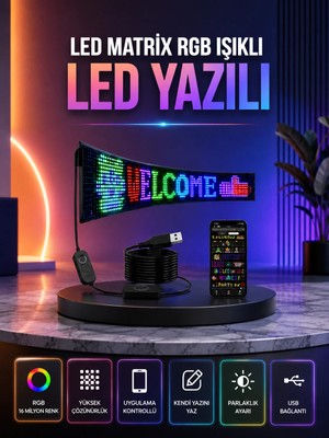 Renas Store Şık ve Fonksiyonel Rgb LED Panel Canlı Renk Yansımalı Işık Sistemi