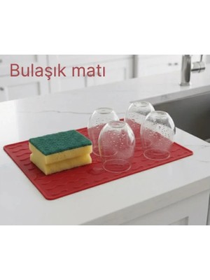 Renas Store Silikon Bulaşık Kurulama Matı 30*40 cm Gıdaya Uygun Uzun Ömürlü