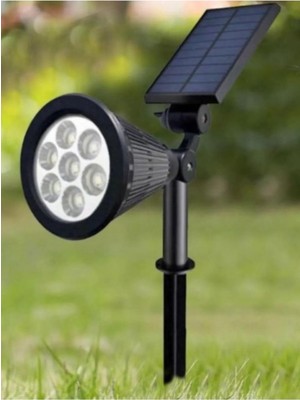 Hepta Collection Ucuz Geldi Solar Kazıklı Çim Armatür 7W Güneş Enerjili LED Çim Lambası Bahçe Ağaç Aydınlatma Lambası