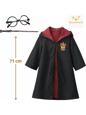Renas Store Bebek Kostüm Seti – Asa Gözlük Pelerin 71 cm (2-4 Yaş)