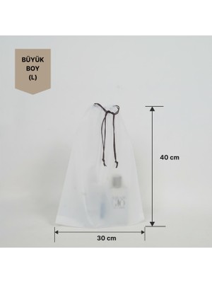PGS Şeffaf Su Geçirmez Kozmetik Çantası 30*40CM