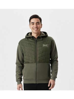 Everlast Boxing Club 2.0 Full Zip Haki Erkek Kalın Sweatshirt