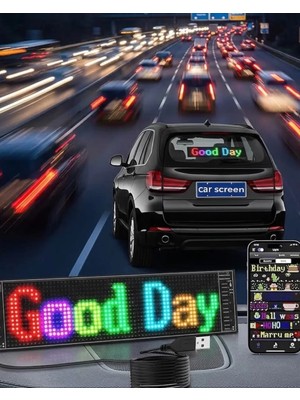 Renas Store Rgb LED Yazı Paneli Telefon Kontrollü Kayan Yazı Animasyonlu Ekran
