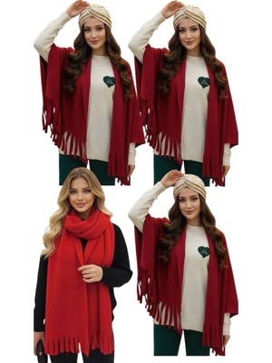 ALDAIYR 4 Adet Polar Puffy Chic Premium Soft Buklet Atkı