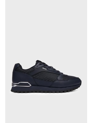 Boss Logolu Deri Sneaker Ayakkabı Erkek Ayakkabı 50568574 404