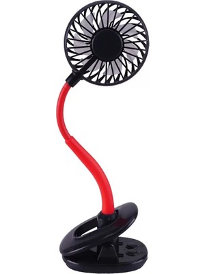 Renas Store Portatif Işıklı Mini Klipsli Fan