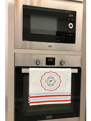 Aymira Home Dekoratif Mutfak Pamuklu Fırın Havlusu Özel Desenli 35X50 cm Yıkanabilir Kuş