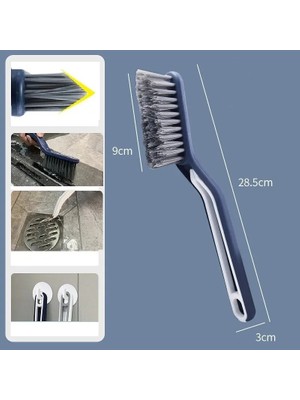 Renas Store Cımbızlı Fırça Çok Amaçlı  Kademeli Kesim Uçlu Banyo Klozet Kenarı Pencere Temizleme Aparatı