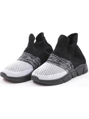 Bony Socks Degradeli Çocuk Çorap Ayakkabı Siyah/beyaz