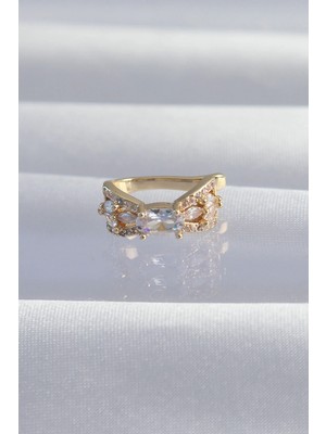 Belirtilmemiş Pirinç Gold Renk Zirkon Taş Kaplama Earcuff Küpe