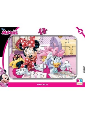 MarkEntegra Minnie Mouse Temalı 24 Parça Çerçeve Bulmacası