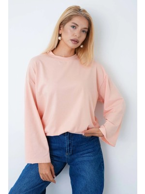 herkesemoda Kadın Tesettüre Uygun Geniş Kollu Body