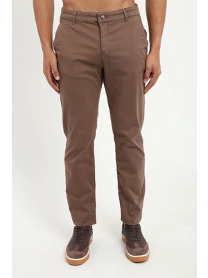 Dufy Erkek Regular Fit Kahve Pantolon