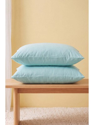 Mint Pamuklu 2\'li Yastık Kılıfı 50X70 cm