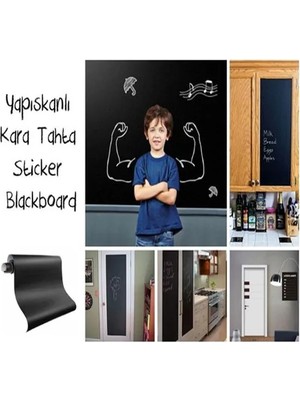 Renas Store Yapışkanlı Kara Tahta-Yazı Tahtası