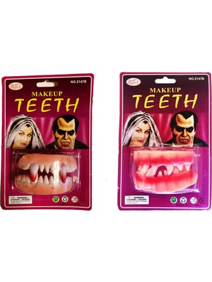 Renas Store Takma Vampir Dişi 2 Adet Vampir ve Seyrek Model
