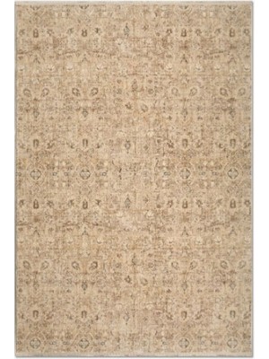 Halımax Crea Panama PN03K  Vintage Krem Etnik Desenli Dekoratif Modern Salon Oturma Odası Halısı