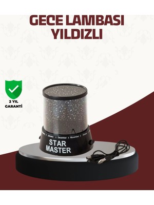 Renas Store Galaxy Efektli LED Projektör Taşınabilir Yıldız Gece Lambası